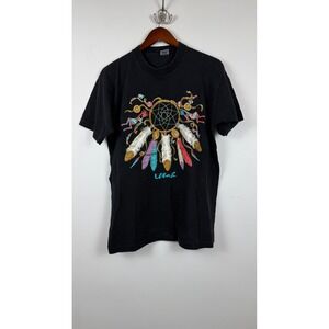 Vintage Utah Dreamcatcher Graphic T Shirt Fruit of the Loom USA Black Large 90s